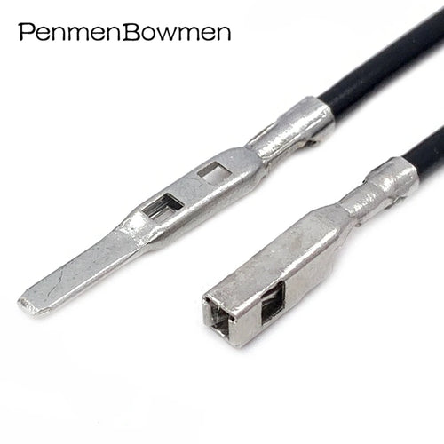 10 Pcs 2.8MM Car ECU Brass Crimp Terminal Wire FCI Big Pins for Connector With 18AWG Cable 211PC249S8005 211PC249S0005