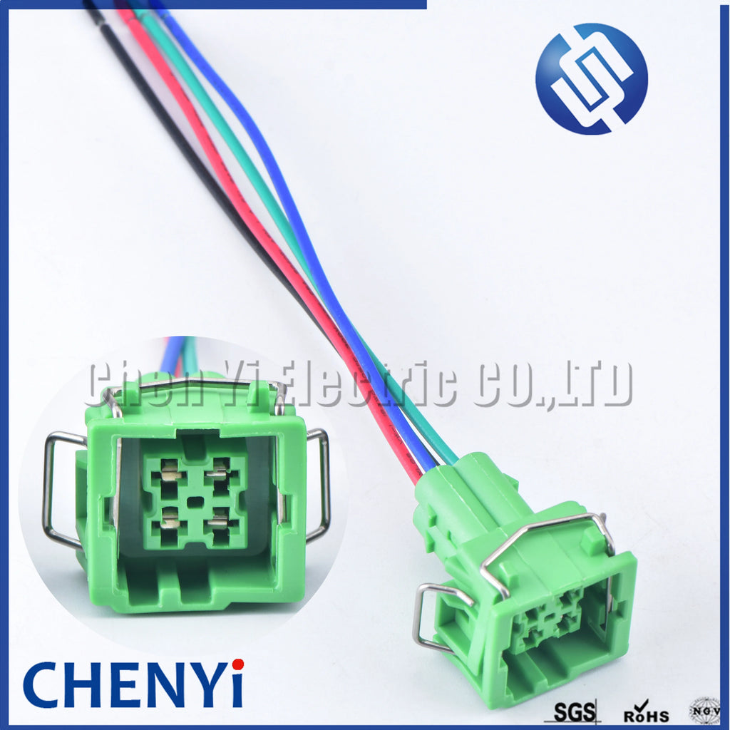 4 Pin Car Waterproof Connector Air Conditioning Pressure Sensor connector Temperature Sensor plug Pigtail 357919754 8D0959482B