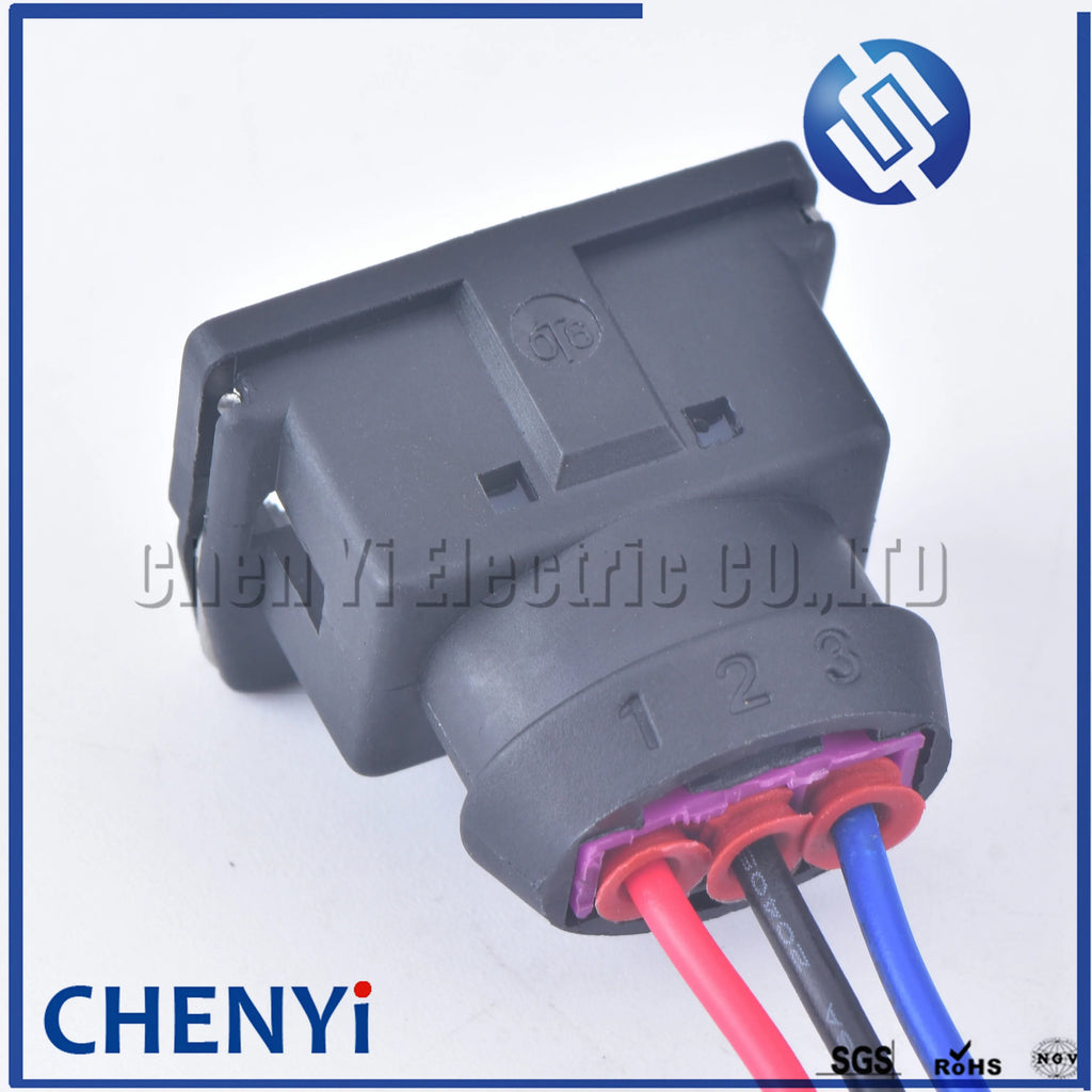 3 Pin auto waterproof wire harness plug Crankshaft camshaft position sensor plug EV1 fuel Injector Connector 443906233 443906247
