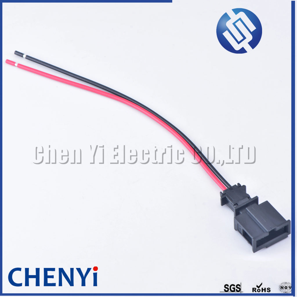 2 Pin License Light Socket Door Light Connector Trunk lights Horn Sensor Plug 3B0972712 1J0971972 with wires 1J0 971 972