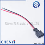 2 Pin License Light Socket Door Light Connector Trunk lights Horn Sensor Plug 3B0972712 1J0971972 with wires 1J0 971 972