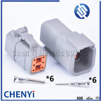 6 Pin DTM connector DTM06-6S Male or Female Auto Waterproof Connector Automotive Sealed Plug DTM04-6P For Deutsch