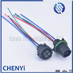 4 Pin 2.5mm round A7 odometer speed sensor plug Auto waterproof connector 1-967402-1 1-967325-1 with 15cm 18AWG cable For HOWO