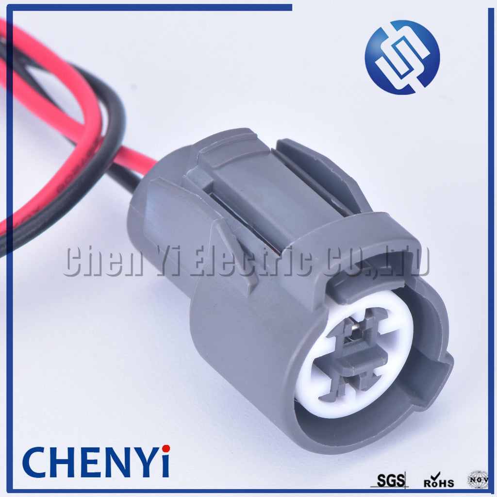 1 pcs 2 Pin 6189-0156 Oil Pressure Switch Knock Sensor Cooling Fluid Sensor Connector For Honda Civic Acura VTEC with 15cm 20AWG