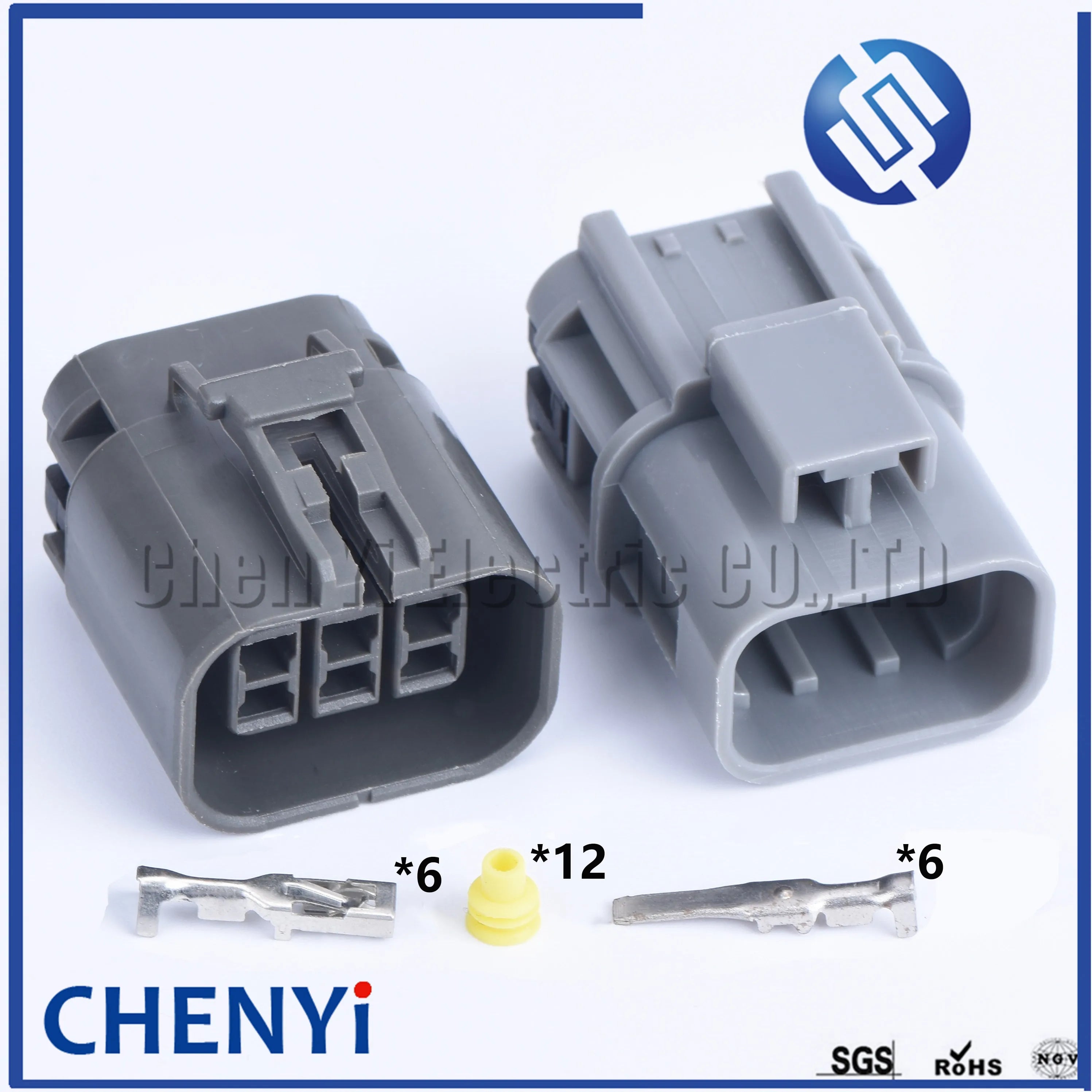 1 set 6 pin waterproof wire plug connectors for automobiles (2.8) female or male including Pins 7122-1864-40 7223-1864-40