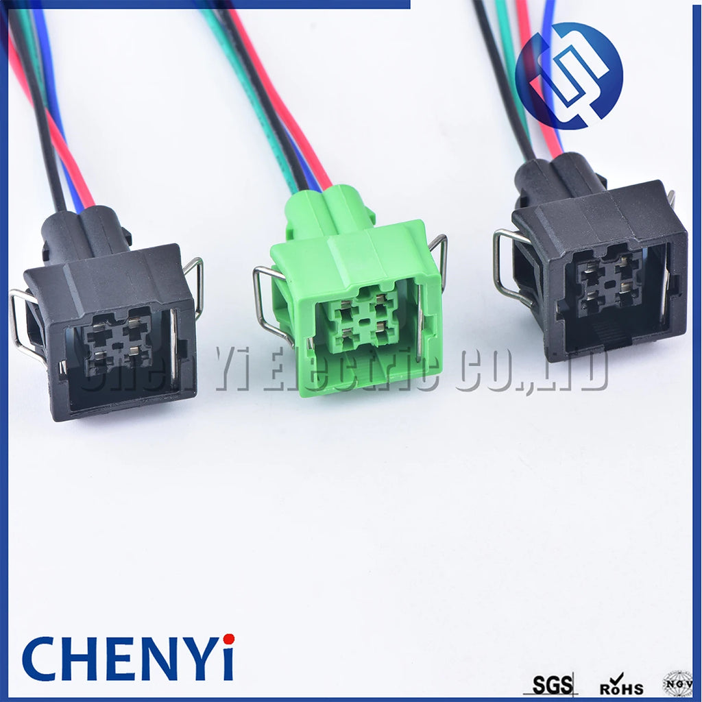 4 Pin Car Waterproof Connector Air Conditioning Pressure Sensor connector Temperature Sensor plug Pigtail 357919754 8D0959482B