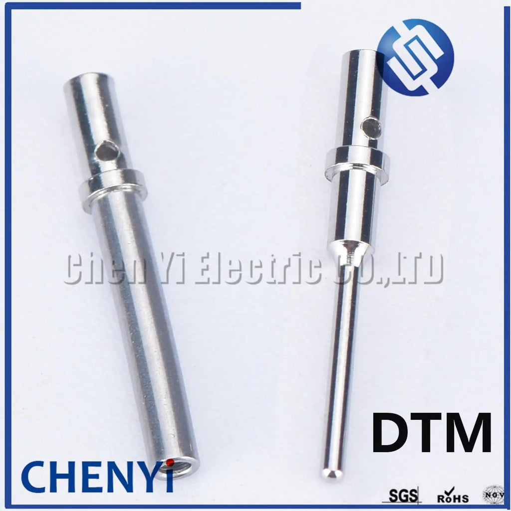 20 Pcs DTM Series Terminals Pins 0462-201-20141/AT62-201-20141 0460-202-20141 Stainless Steel Solid Terminal Deutsch Pin 20 AWG