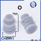 100 Pcs 1/1.5/1.8/3.5/4.8/6.3 car wire connector waterproof ring circle rubber seal solid plug silicone sheath cap for Connector