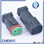 Black 2 Pin excavating machinery Heavy Industry Machinery headlight boom light Wire Harness Plug DT06-2S DT04-2P A B C D 4 types