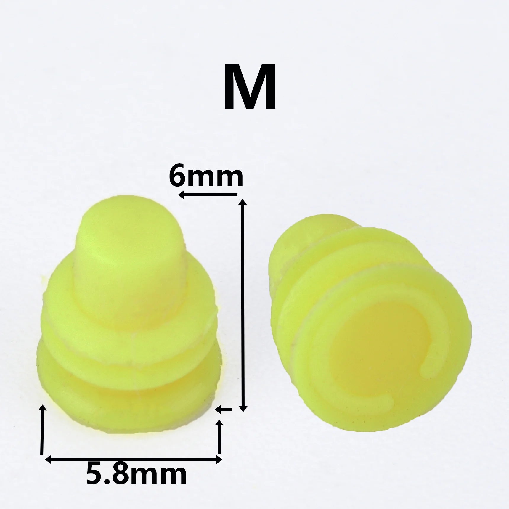 100 Pcs 1/1.5/1.8/3.5/4.8/6.3 car wire connector waterproof ring circle rubber seal solid plug silicone sheath cap for Connector