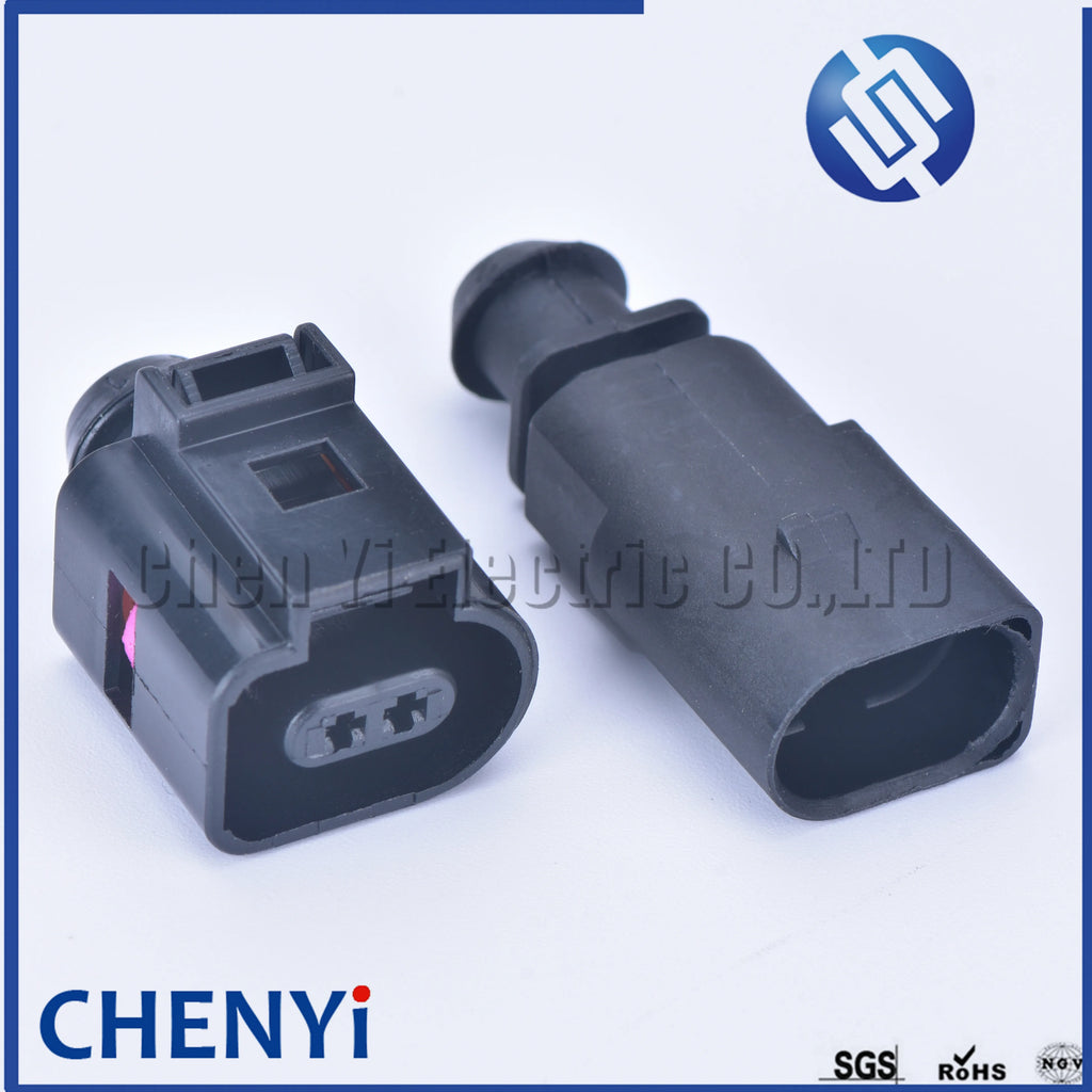5 sets 2 Pin 1.5mm 1J0973802 1J0973702 male or female Auto Temp sensor plug deflation valve waterproof connectors 1J0 973 802