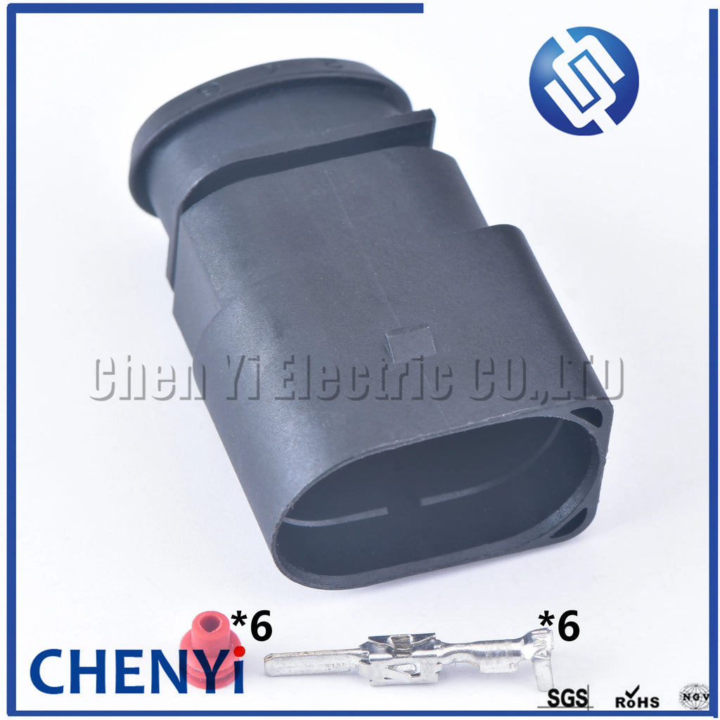 6 Pin 3.5mm 1J0973733 female or male Auto waterproof connector plug LSU 4.2 Oxygen Sensor Connector 1J0973833 1J0 973 733