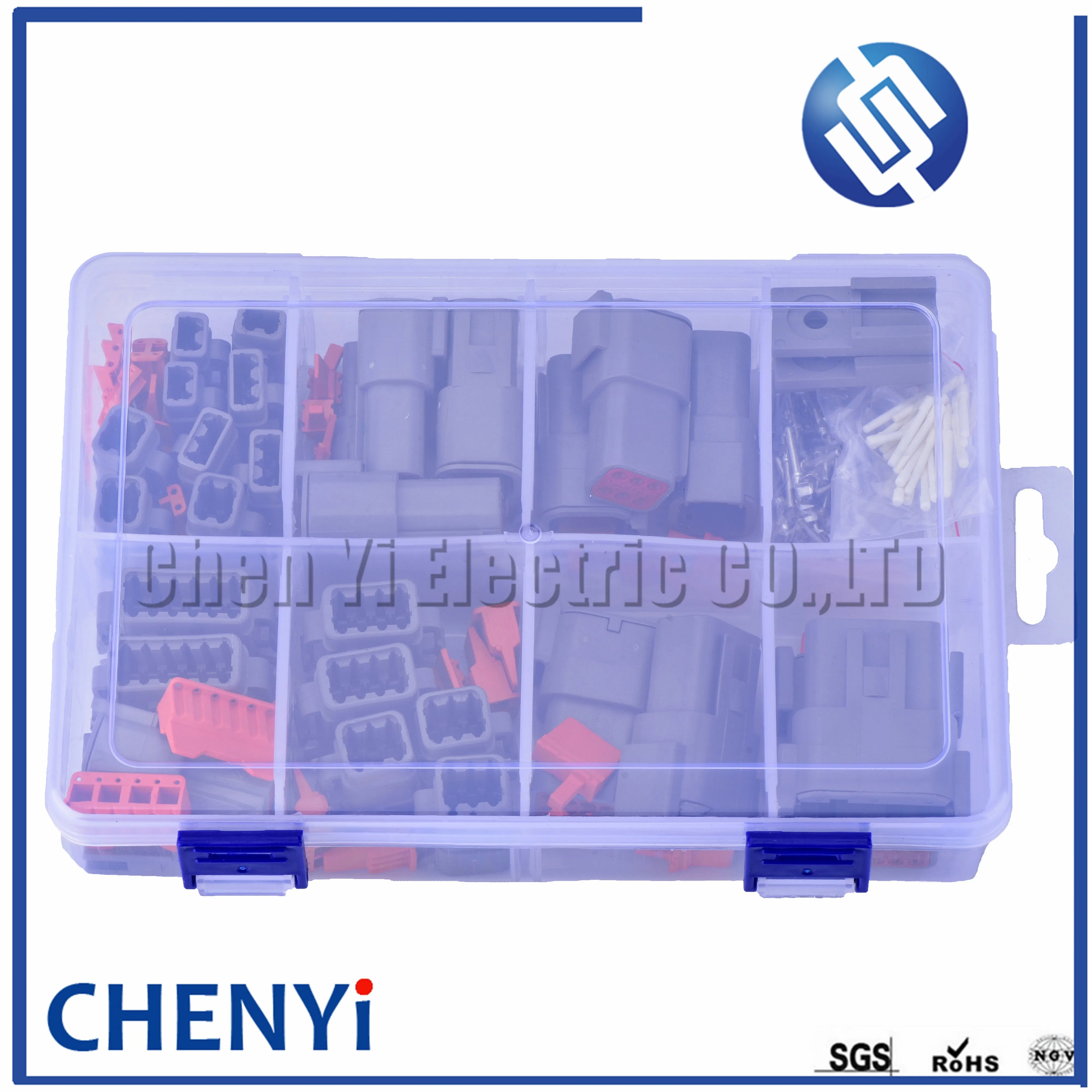 225pcs DTM Waterproof Wire Connector Kit DTM06-2S/3/4/6/8S/12S DTM04-2P/3/4/6/8P/12P Automotive Sealed Plug For Deutsch