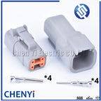 5 sets DTM 4 Pin connector DTM06-4S/DTM04-4P Male or Female Auto Waterproof Connector Automotive Sealed Plug For Deutsch