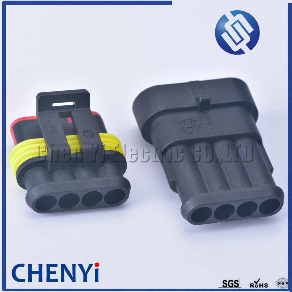4 Pin way 1.5 series Female or Male 282088-1 Automotive Connector Sealed Waterproof Auto Wire harness plug 282106-1