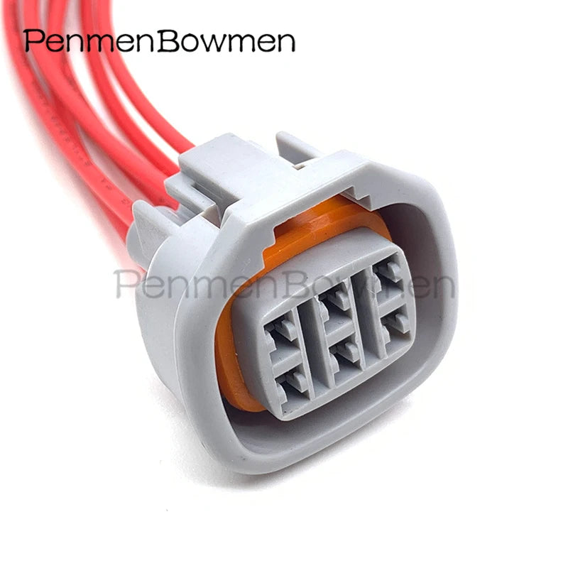 1 Set 6 Pin Car Ignitor Accelerator Throttle Pedal Electrical Connector Wire Harness Plug 6189-0029 90980-11144 for Toyota