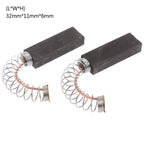 2Pcs/set Motor Carbon Brushes for Power Tools Grind Accessories Repairing Spare 32*11*6mm
