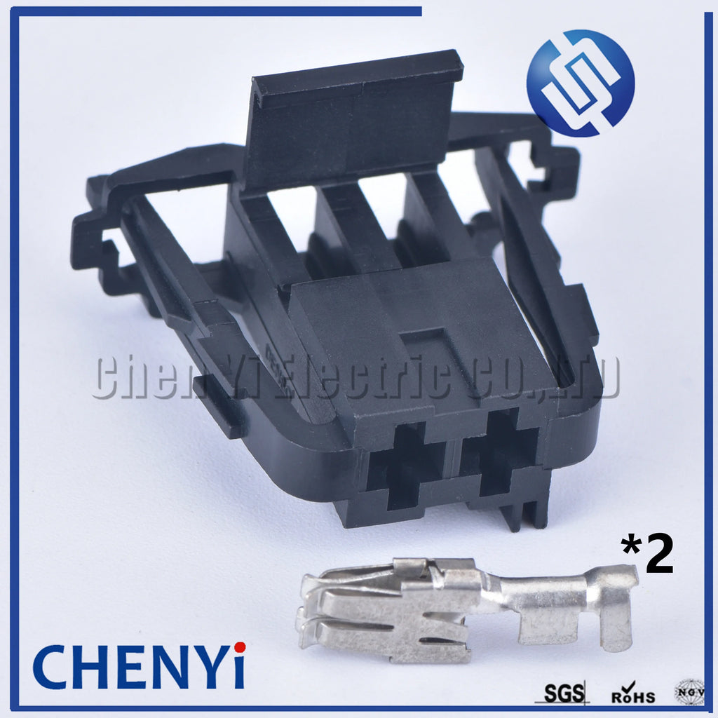 2 Pin 6.3 series auto electric scooter female plug cable unsealed wiring connector for Car motor heating fan resistor light