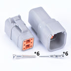 DTM connectors For Deutsch DTM06-2S 3S 4S 6S 8S/DTM04-2P 3P 4P 6P 8P 12P Male Female Waterproof Connector Automotive Sealed Plug