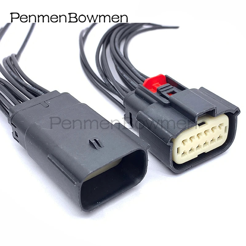 1 Set 12 Pin Car Light Ignition Coil Electronic Connector Wire Harness for Ford Chevrolet Buick 33482-1201 33472-1201