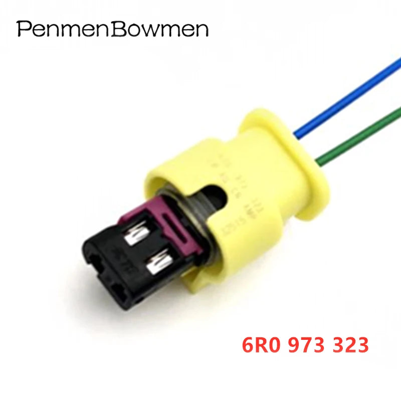 1 Set 2 Pin Auto Air Butt Electrical Cable Connectors Waterproof Female Wire Harness Plug 4F0973702 6R0973323 4H0973702A
