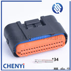 34 pin Waterproof connector auto ECU electronic control unit automotive computer control system plug MX23A34XF1 MX23A34SF1
