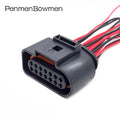1 Set 2 3 4 5 6 8 10 14 Pin 1.5MM Auto Coil Horn Electrical Cable Connectors Female Wire Harness Plug 1J0973703