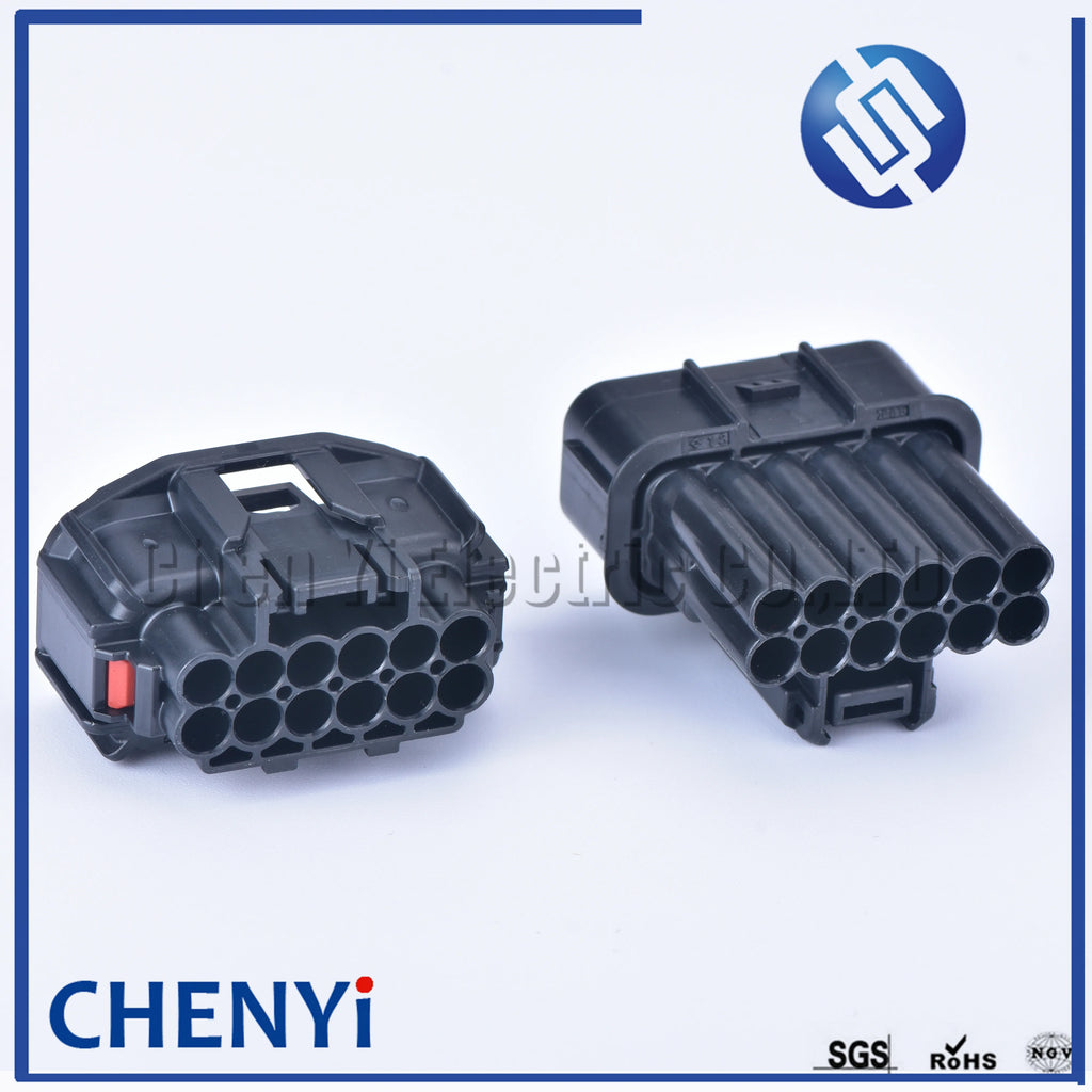 12 pin car waterproof auto connector male or female LED Fog Light Wire Socket Connector 6181-6784 6189-7410 For Honda