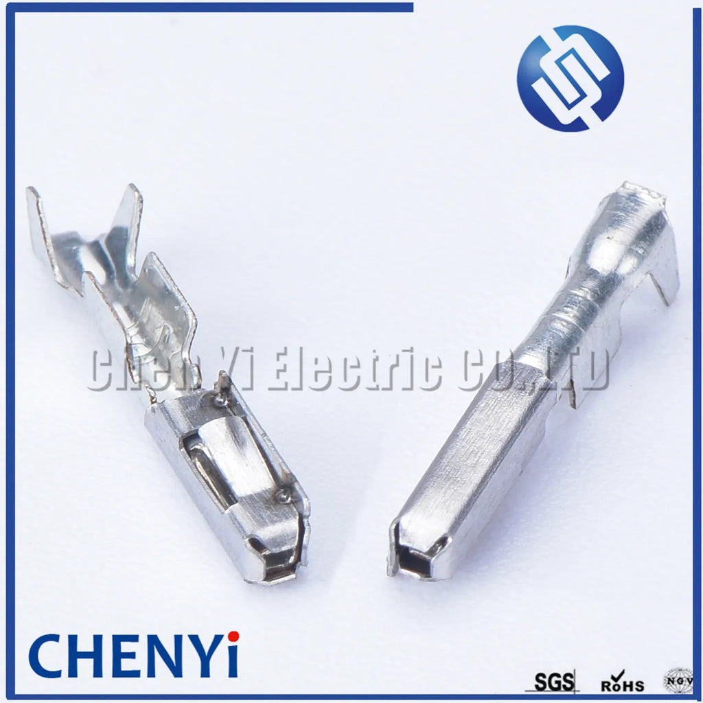 50 pcs piece 0.6 mm male female crimp terminal automotive wire connector metal pins of 963715-1 963716-1 for ECU harness plug