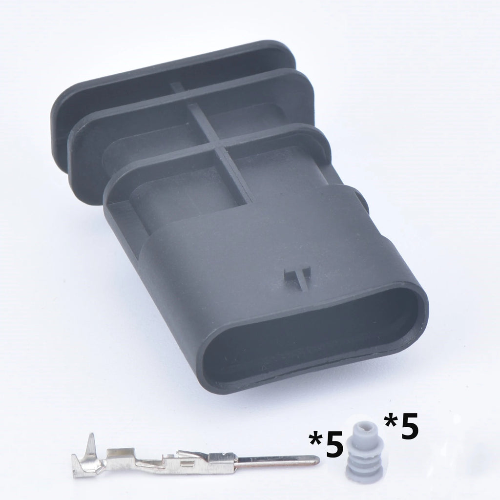 5 Pin 1-1718806-1 4F0 973 705 Female or Male Automotive Electric Connector Waterproof Air Flow Meter Sensor Plug 4F0973705