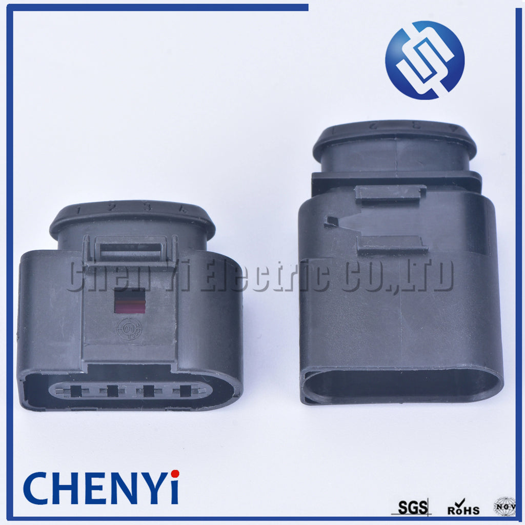 4 Pin 3.5 Automotive Waterproof connector 4B0973724 coil Extension adapter ignition coil plug 1J0973824 1J0973724 1J0 973 824