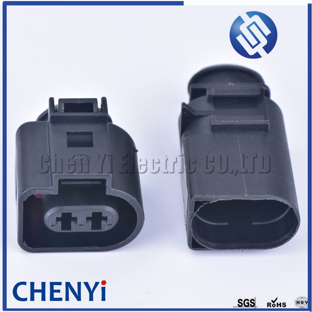 2 Pin 3.5mm male or female automotive waterproof wiring harness connector electrical horn plug 1J0973722 1717692-1 8D0973822
