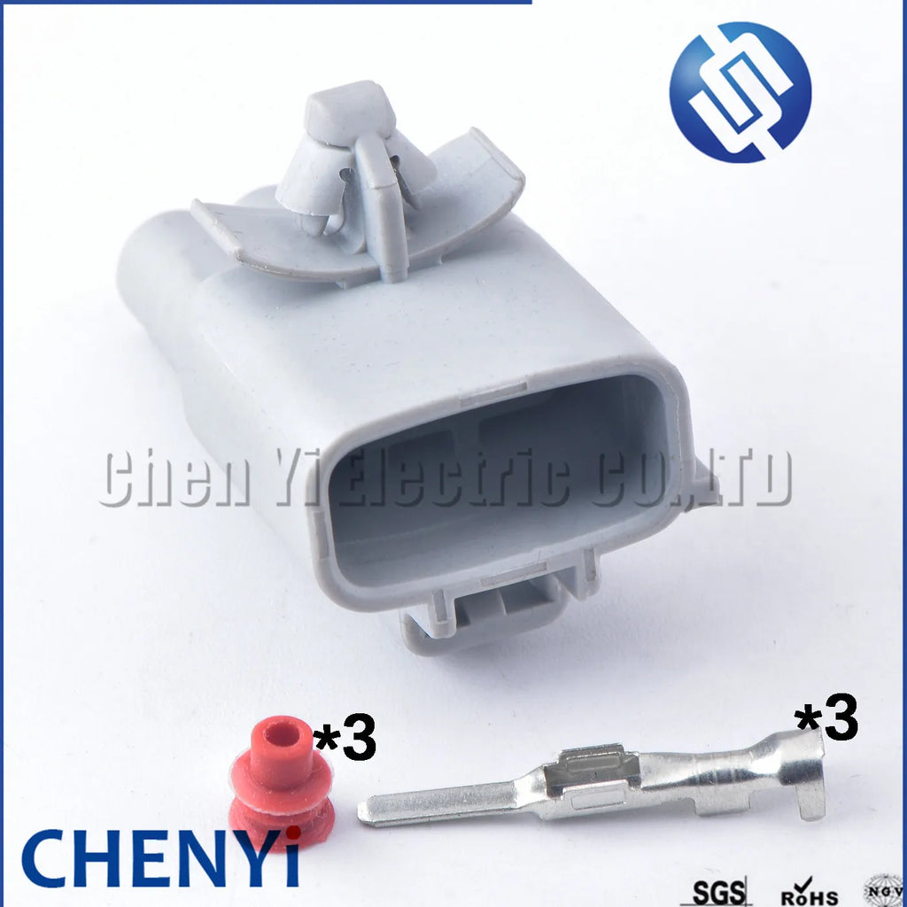 3 Pin Automotive Waterproof Connector Wiper Water Turn signal harness plug 6189-0193 90980-10981 90980-11622 For Toyota Lexus