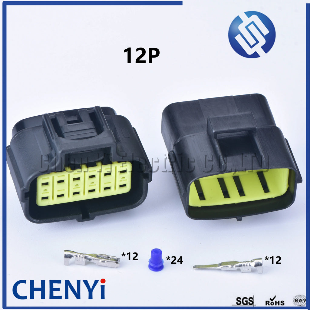 1/2/3/4/6/8/10/12/16 Pin Waterproof Connector Electrical Plug Car Auto Sealed Truck Harness Socket 174879-2 174877-2
