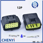 1/2/3/4/6/8/10/12/16 Pin Waterproof Connector Electrical Plug Car Auto Sealed Truck Harness Socket 174879-2 174877-2