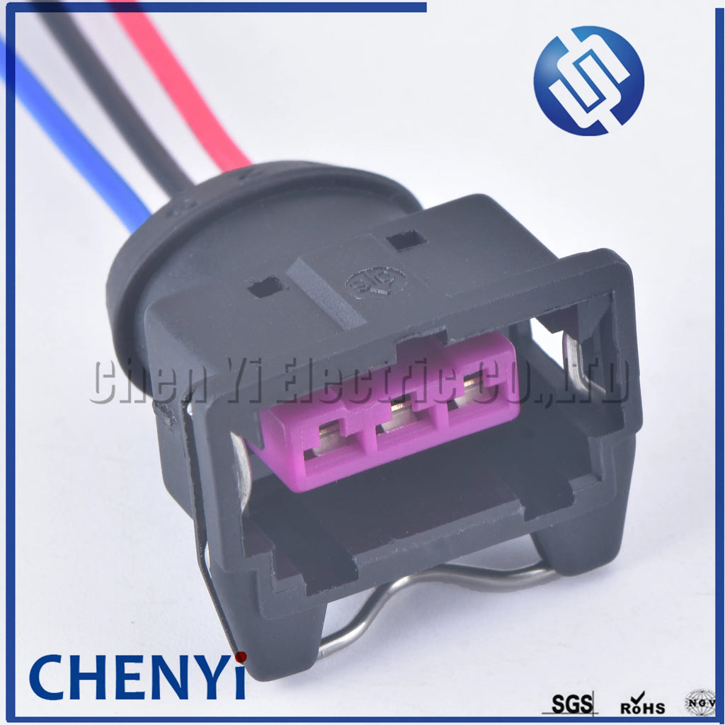 3 Pin auto waterproof wire harness plug Crankshaft camshaft position sensor plug EV1 fuel Injector Connector 443906233 443906247