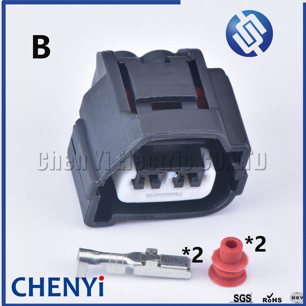 2 Pin Ignition Coil Connector Plug For Toyota Accent 1.6L Elantra J3 1JZ-GTE 2JZ-GTE 90980-10901 90980-10899 7283-7023-10