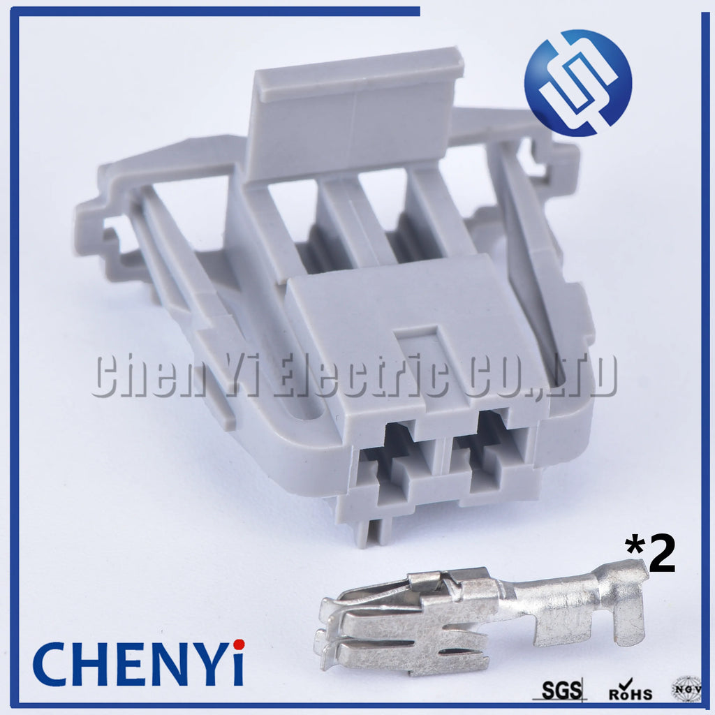 2 Pin 6.3 series auto electric scooter female plug cable unsealed wiring connector for Car motor heating fan resistor light