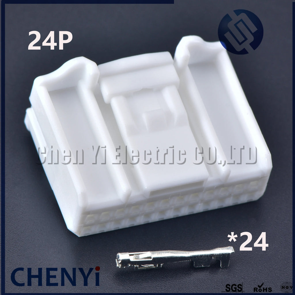 1 Set 24 Pin male or female 1376103-1 1318917-1 Automotive Audio Navigation Rearview Wire Connector Socket Auto Plug 1473413-1