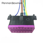 1 Set 16 Pin Auto OBD Diagnostic Housing Electrical Cable Connectors Female Wire Harness Plug For 3A0972695A
