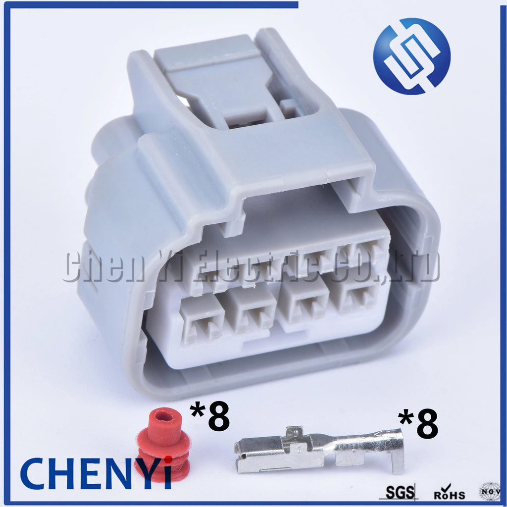 8 Pin Waterproof Connector Car Headlight Cable Socket Light Lamp harness plug For Toyota 90980-10891 7282-1081-40 7283-1081-40