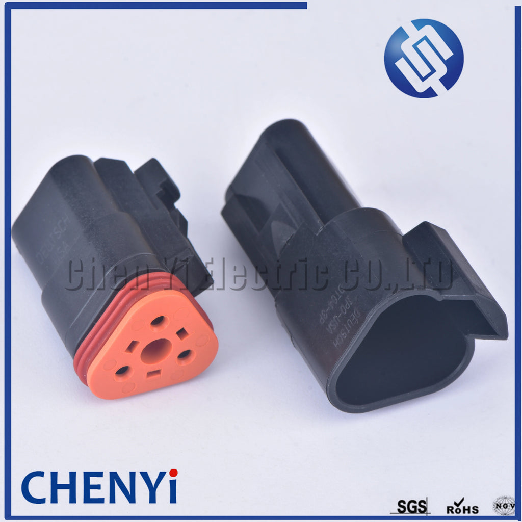 black Deutsch DT 3 Pin connector DT06-3S DT04-3P Male or Female Auto Waterproof Connector Automotive Sealed Plug with Pins