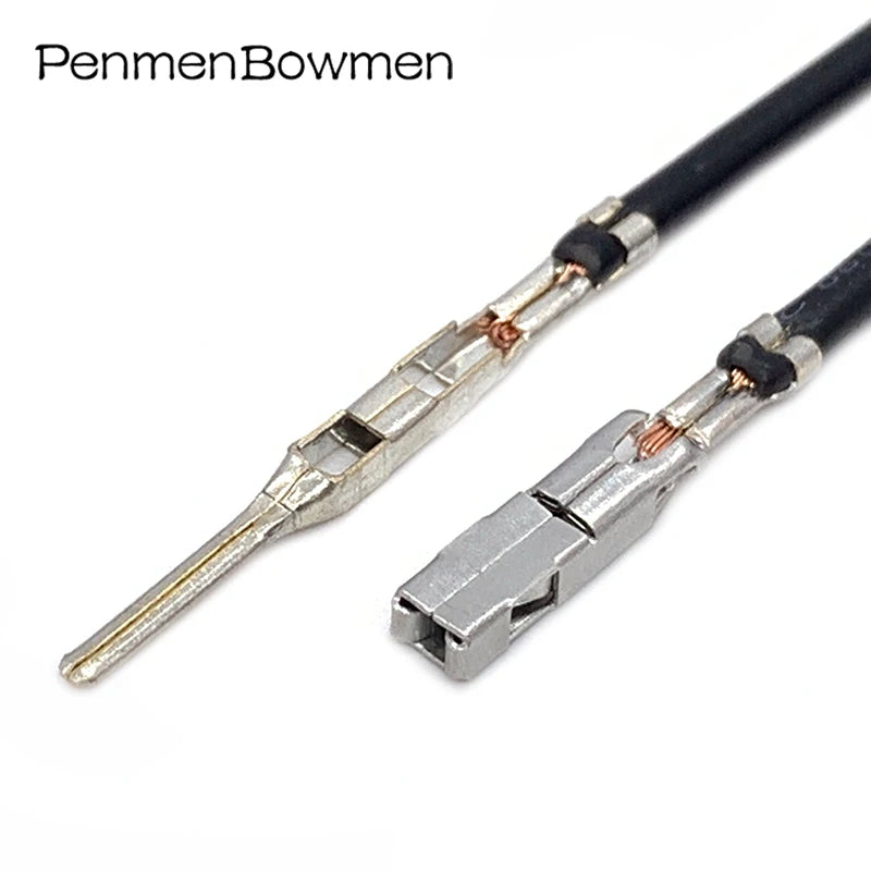 10 Pcs Auto 1.5mm Crimp Terminal Male Female Electric Wire Connector Loose Pins with Cable 211cc2s1120 211cc2s1160p 10863985