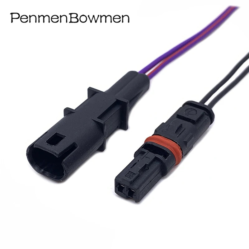 1 Set 2 Pin Car Modified Door Handle Rearview Mirror Heating Socket Electrical  Connectors Wire Harness Plug For BMW GT528i GT53