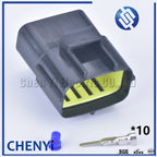 2 set 10 pin way male or female waterproof wire connector auto electrical plug conector 174655-2 174656-7