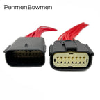 1 Set 16 Pin Auto Headlight Electrical Cable Connectors Waterproof Female Male Wire Harness Plug For 33472-1601 33482-1601