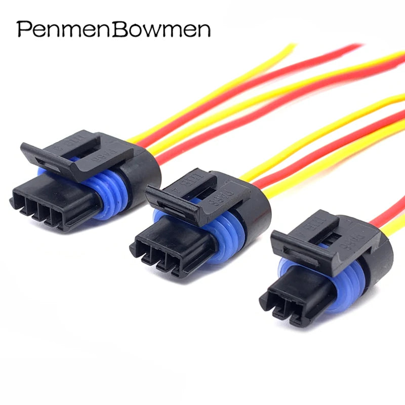1 Set 2 3 4 Pin Auto Oxygen O2 Socket 12162190 Car Intake Pressure Sensor Electrical Cable Connectors Wire Harness Plug 12162261