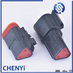 black Deutsch DT 3 Pin connector DT06-3S DT04-3P Male or Female Auto Waterproof Connector Automotive Sealed Plug with Pins