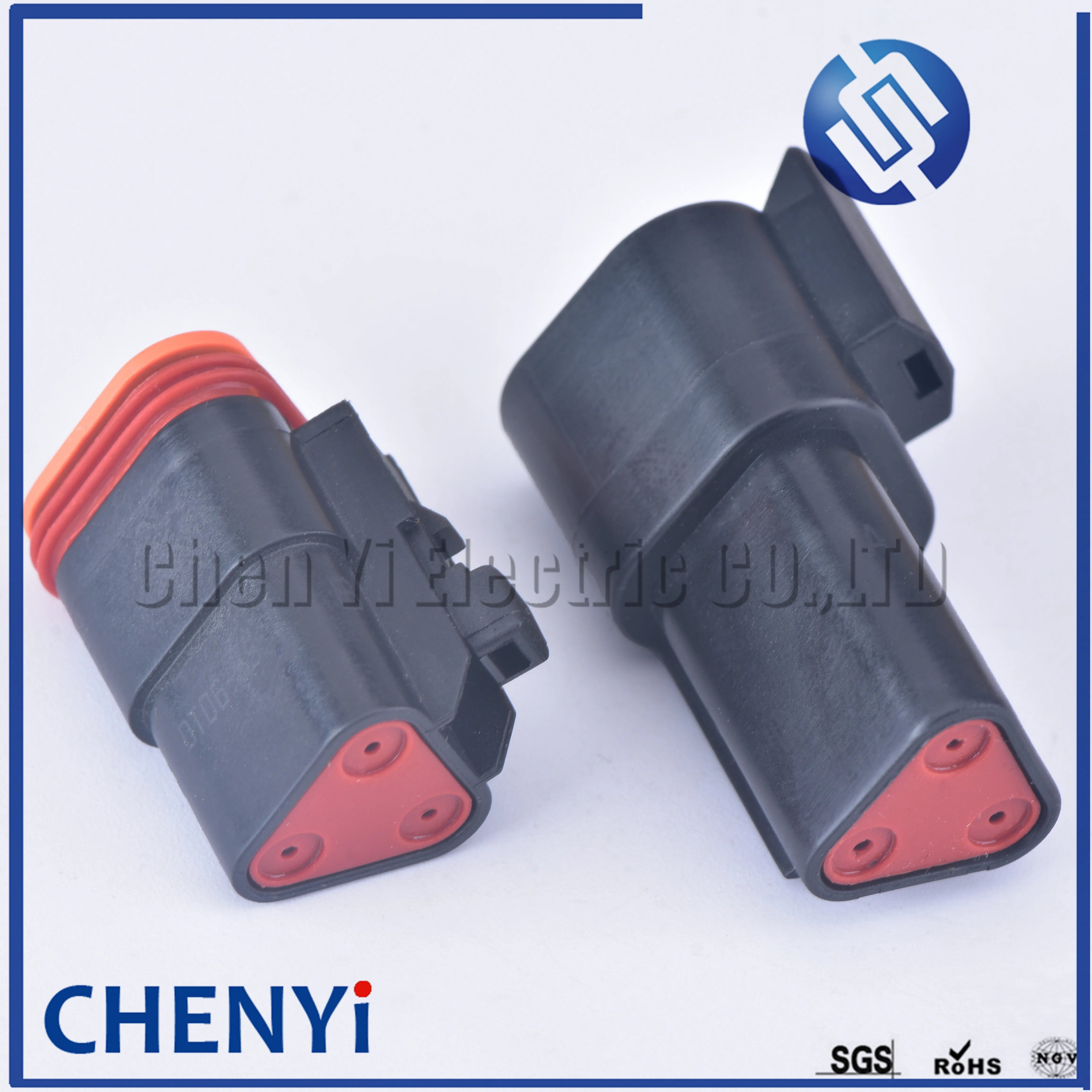 black Deutsch DT 3 Pin connector DT06-3S DT04-3P Male or Female Auto Waterproof Connector Automotive Sealed Plug with Pins