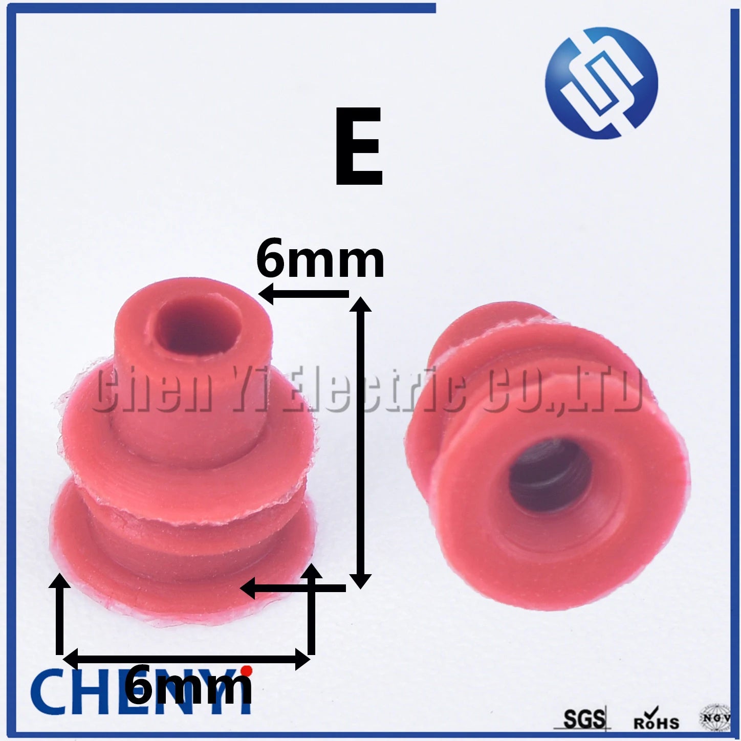 100 Pcs 0.6/1/1.5/1.8/3.5/6.3/9.5mm car wire connector waterproof ring circle rubber seal hollow plug silicone sheath cap